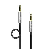 Anker® 3.5mm Premium Auxiliary Audio Cable (4ft / 1.2m) AUX Cable for Headphones, iPods, iPhones, iPads, Home / Car Stereos and More (Black)