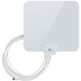 1byone OUS00-0565 Shiny Antenna 25 Miles Super Thin HDTV Antenna with 16.5ft High Performance Coaxial Cable