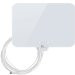 1byone Shiny Antenna Super Thin HDTV Antenna - 35 Miles Range, 20ft High Performance Coax Cable, Made of Superior Material, the Most Durable Antenna in Extreme Weather