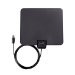 DuaFire Amplified HDTV Antenna, Super Thin Digital Indoor HDTV Antenna - 25 Miles Range with 10ft High Performance Coax Cable