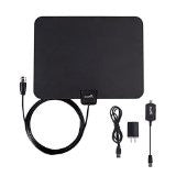 DuaFire Amplified Digital HDTV Antenna With Detachable Amplifier Signal Booster and 10ft Coaxial Cable(50 Mile Rage)