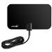 ViewTV Flat HD Digital Indoor TV Antenna - 25 Miles Range - Black