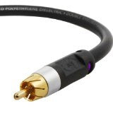 Mediabridge ULTRA Series Subwoofer Cable (15 Feet) - Dual Shielded with Gold Plated RCA to RCA Connectors - Black