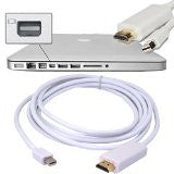 HDE® 10ft. Mini Display Port Male to HDMI Male Cable - Direct Connect Macbook to HDTV