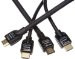 AmazonBasics High-Speed HDMI Cable 2-Pack - 3 Feet (0.9 Meters) and 15 Feet (4.6 Meters) Supports Ethernet, 3D, 4K and Audio Return