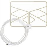 1byone Window Antenna 35 Miles Super Thin HDTV Antenna with 20ft Coaxial Cable, Extreme Soft Design and Lightweight