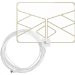 1byone Window Antenna 35 Miles Super Thin HDTV Antenna with 20ft Coaxial Cable, Extreme Soft Design and Lightweight