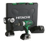 Hitachi DS18DSAL 18-Volt 1/2-Inch Lithium-Ion Cordless Drill/Driver (Includes 2 Batteries + Flashlight)