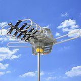 Best Choice Products® HDTV Rotor Remote Outdoor Amplified Antenna 360° UHF/VHF/FM HD TV 150 Miles